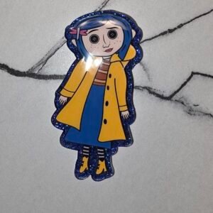 Coraline- full body- blue glitter