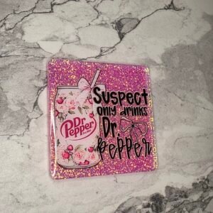 Suspect- Dr pepper- square- pink