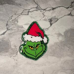 Grinch with Santa hat