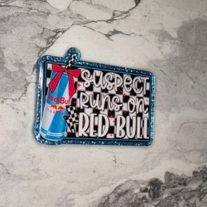 Suspect- Red Bull blue glitter